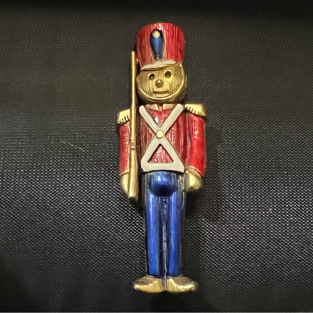 Vintage Danecraft Toy Soldier Brooch - Made In Italy - Like New Condition 23$